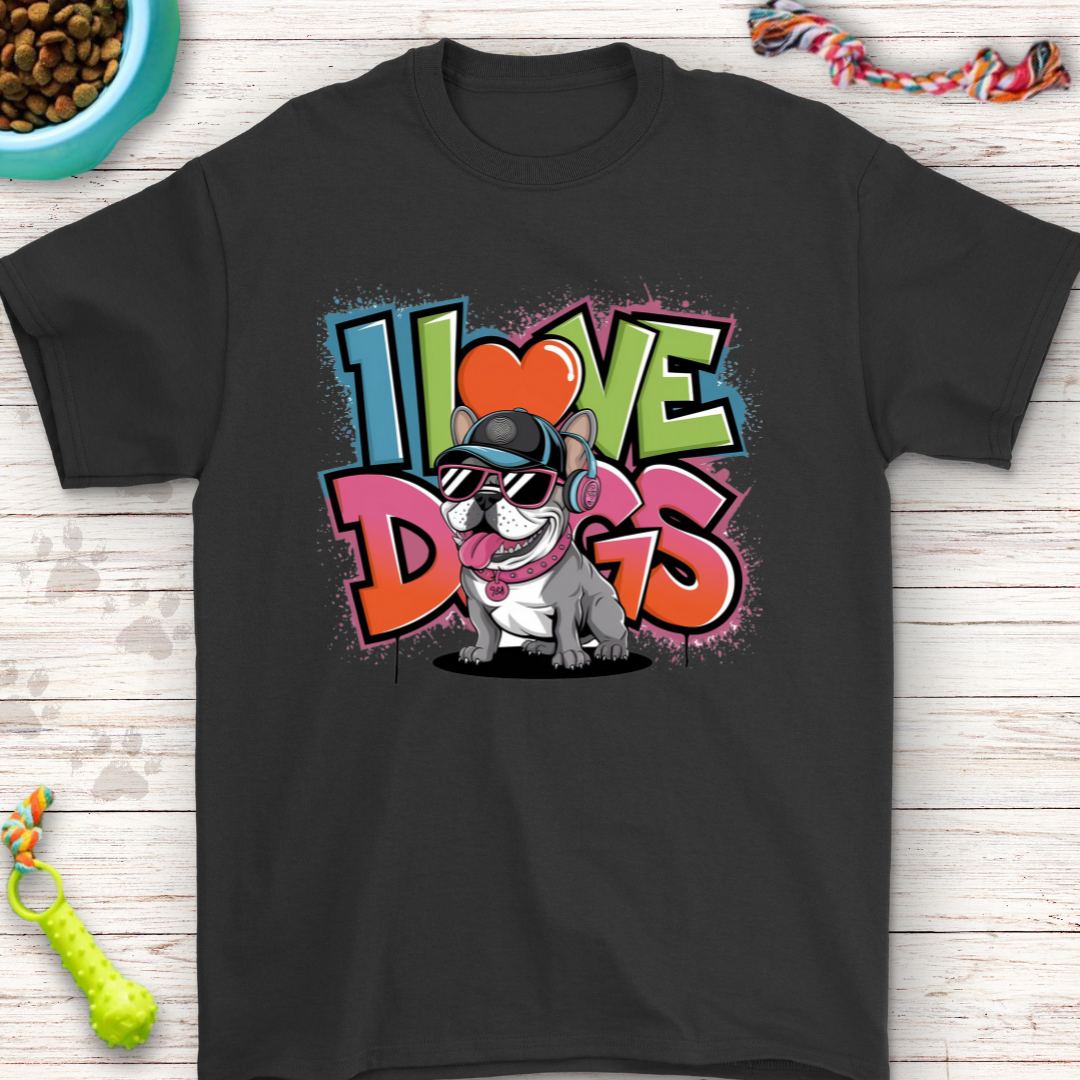 I Love Dogs - French Bulldog Shirt