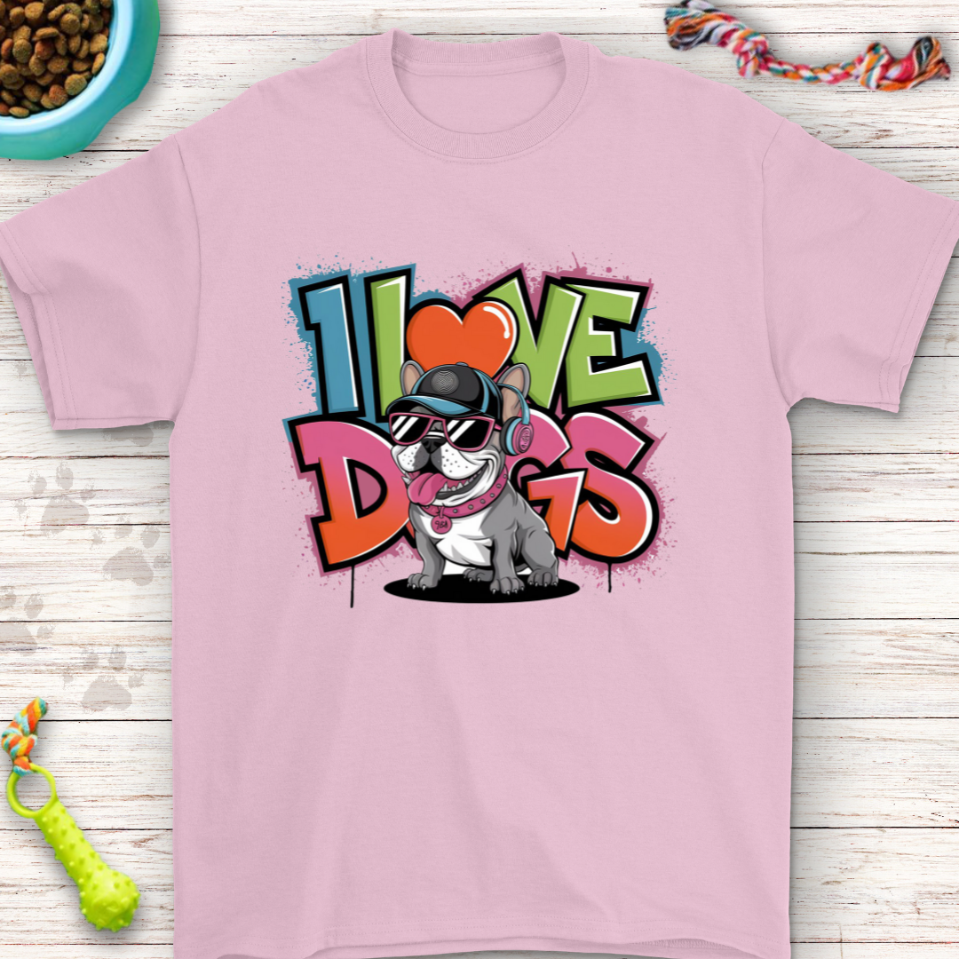 I Love Dogs - French Bulldog Shirt