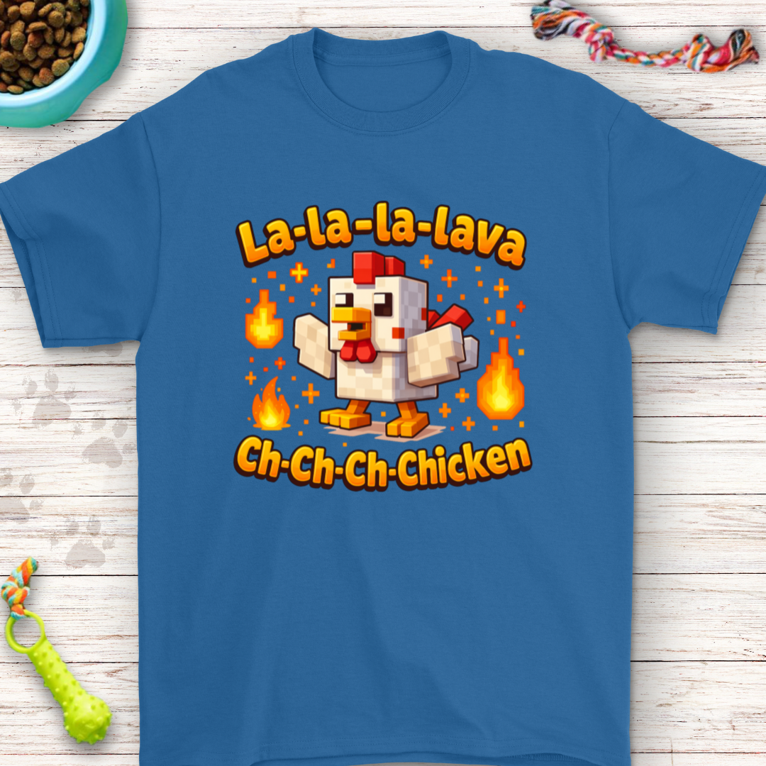 Funny Pixel Chicken Lava Shirt – Gaming Humor Tee for Fans