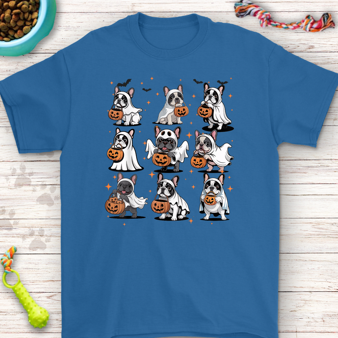Royal halloween french bulldog t-shirt