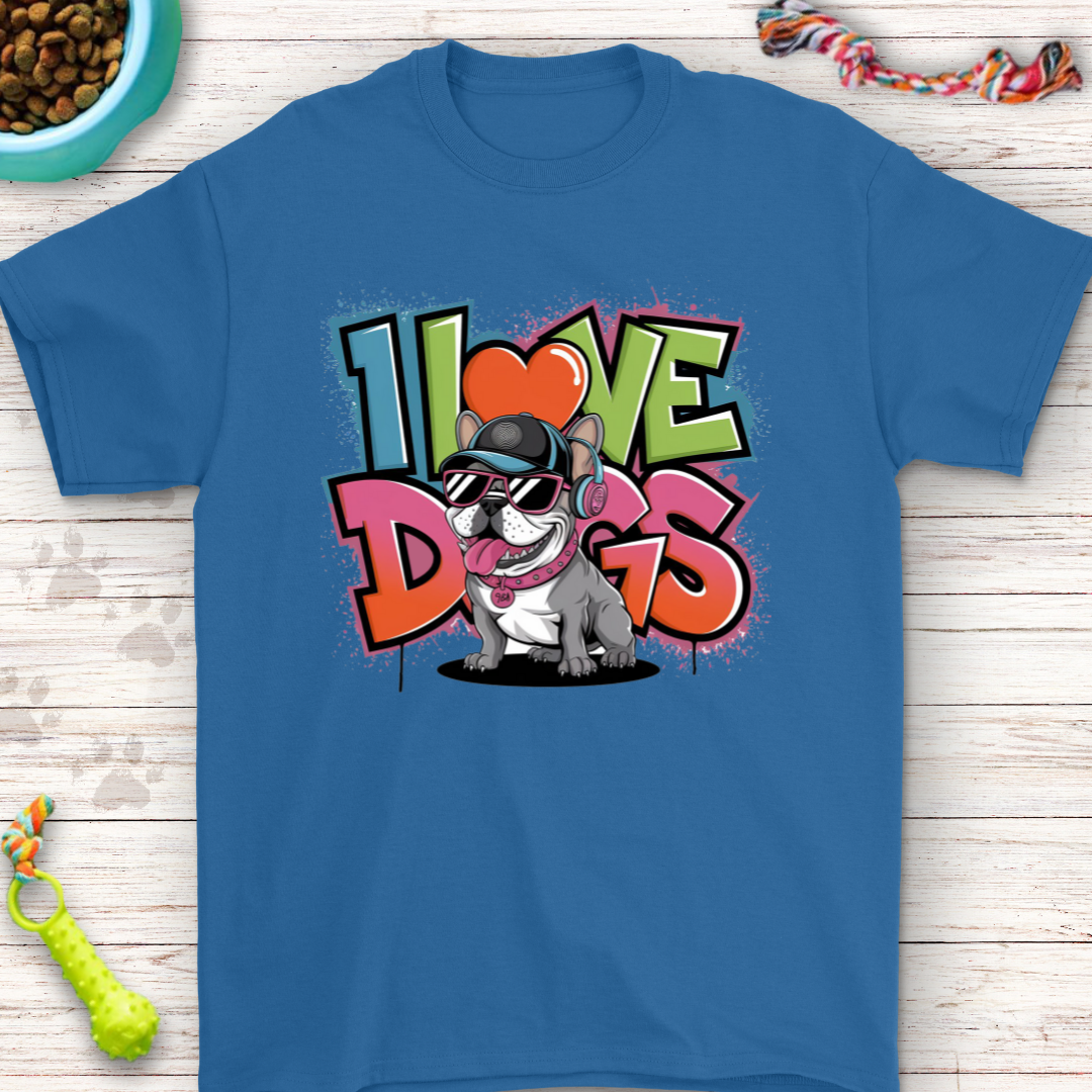 I Love Dogs - French Bulldog Shirt