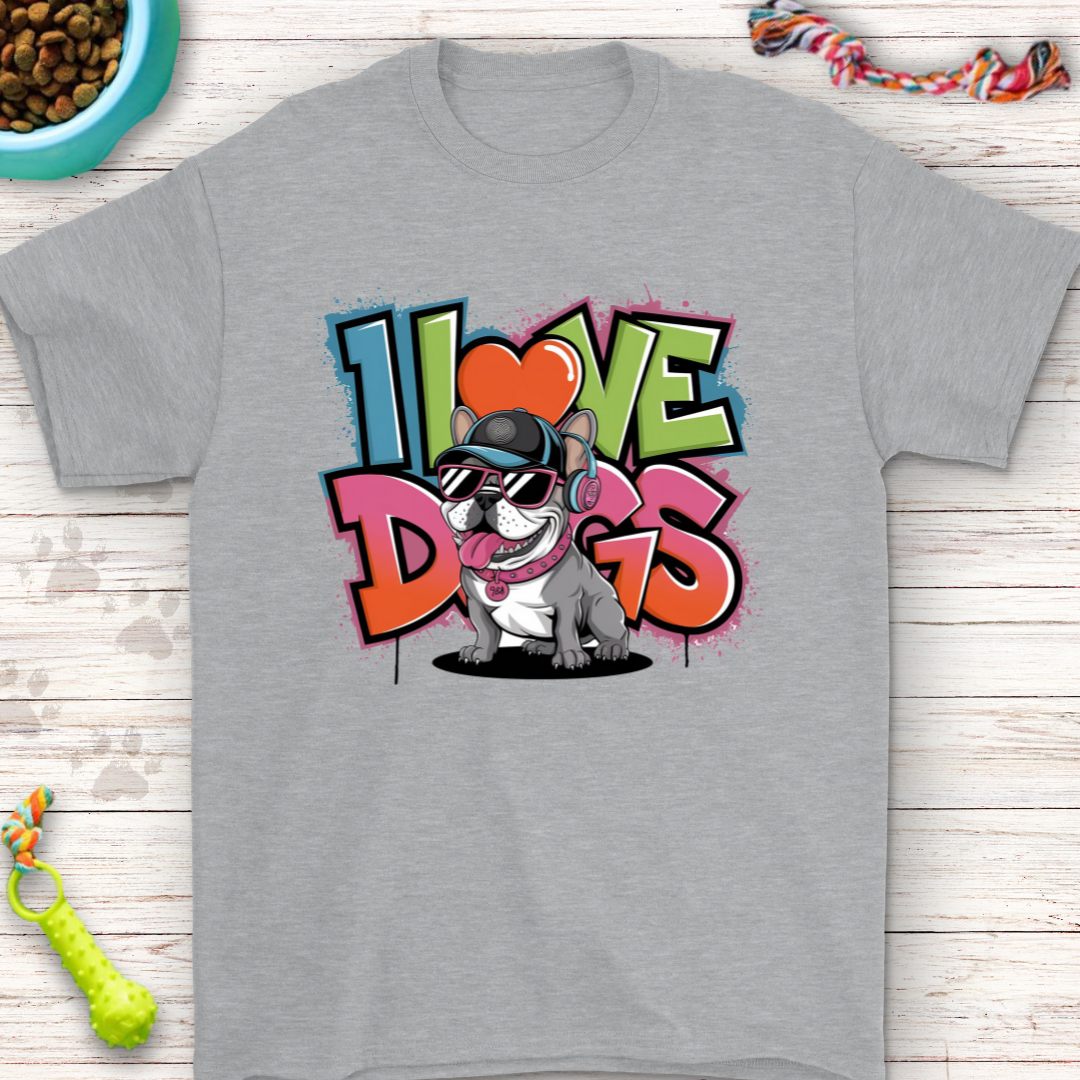 I Love Dogs - French Bulldog Shirt