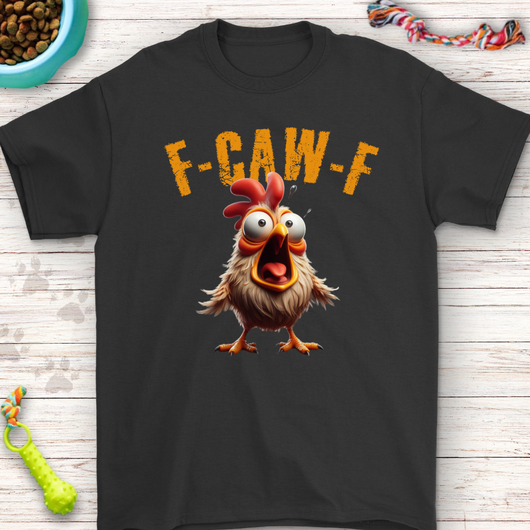 Black funny chicken t-shirt