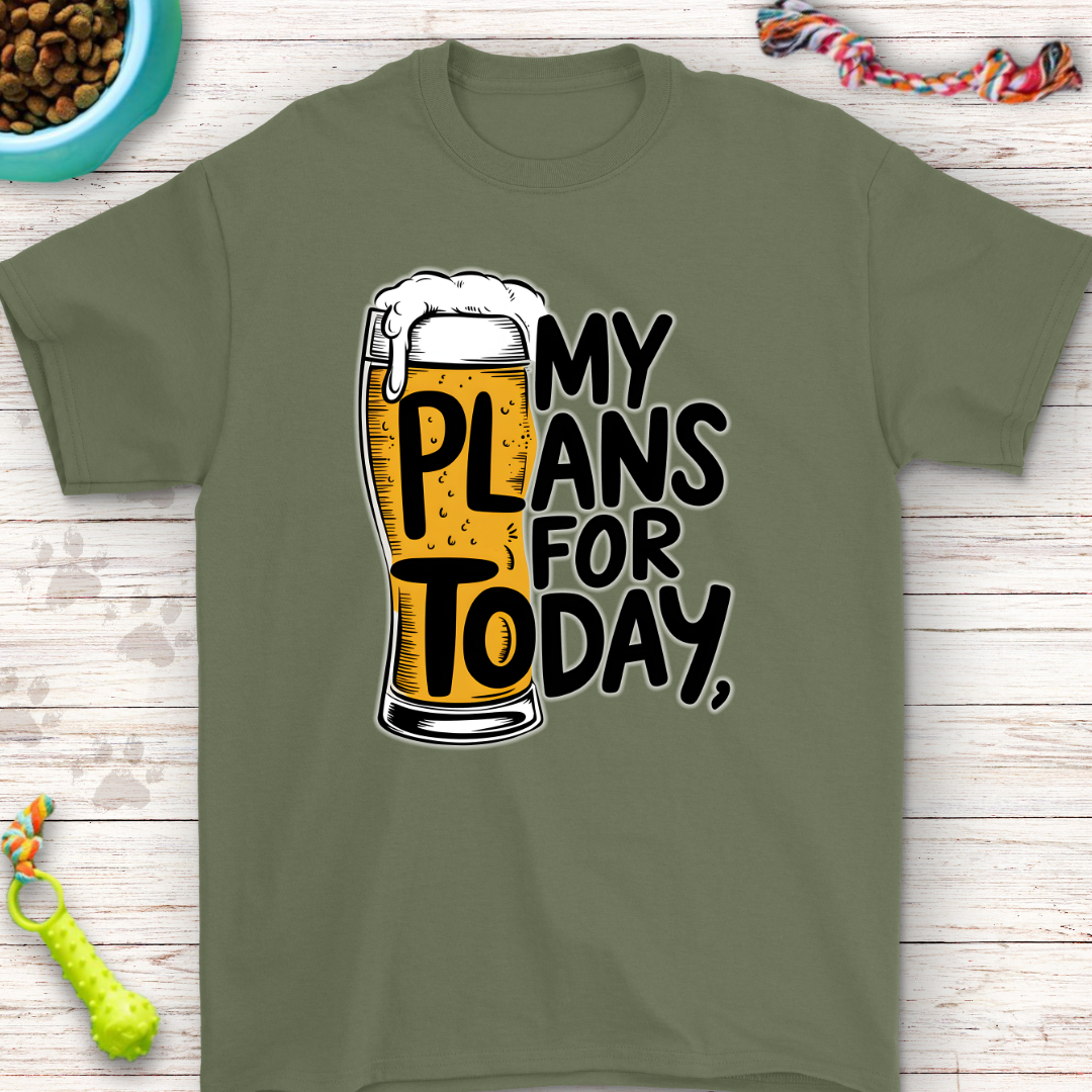 My Plans for Today Beer T-Shirt – Perfect for Beer Lovers!