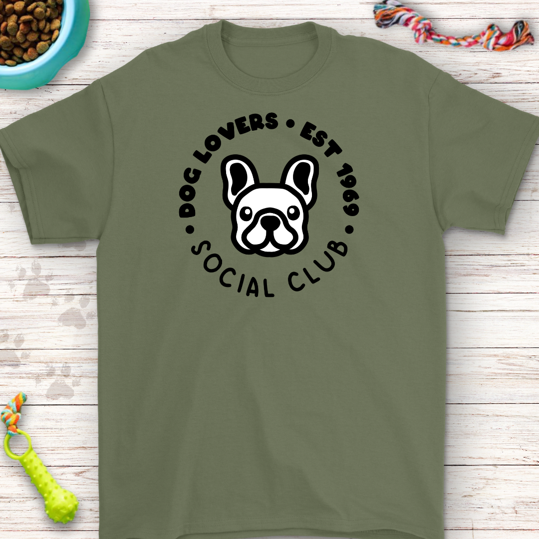 Dog Lovers Social Club T-Shirt - Frenchie Edition