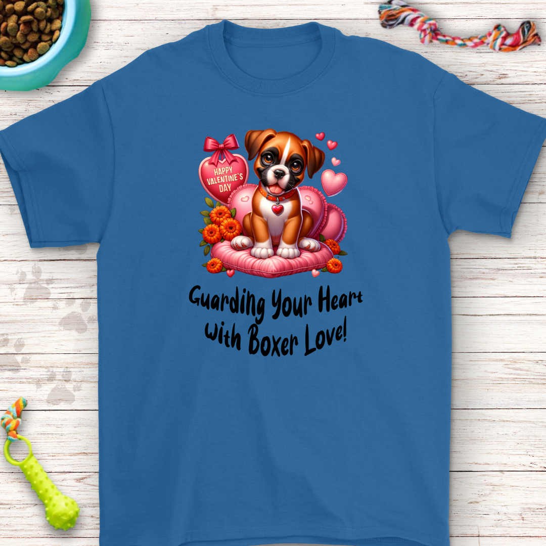 Guarding Your Heart with Boxer Love T-Shirt - Adorable Valentine Gift!