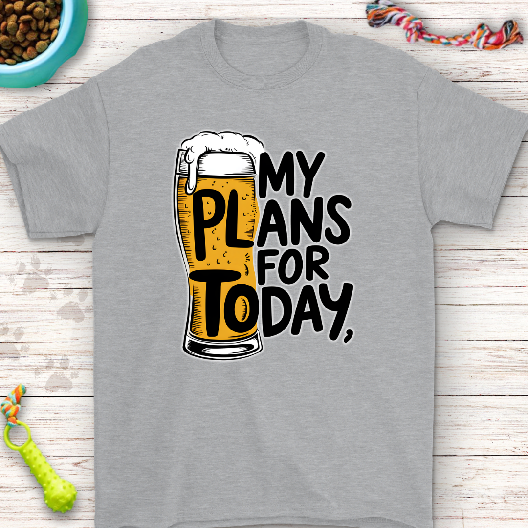 My Plans for Today Beer T-Shirt – Perfect for Beer Lovers!