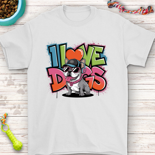 I Love Dogs - French Bulldog Shirt