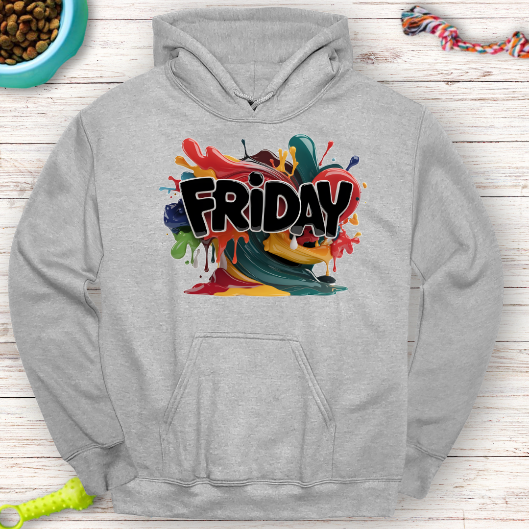 Friday Hoodie | Bold and Vibrant Design for Fun Days!