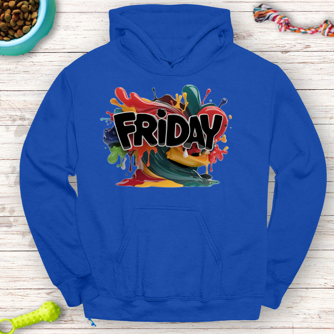 Friday Hoodie | Bold and Vibrant Design for Fun Days!